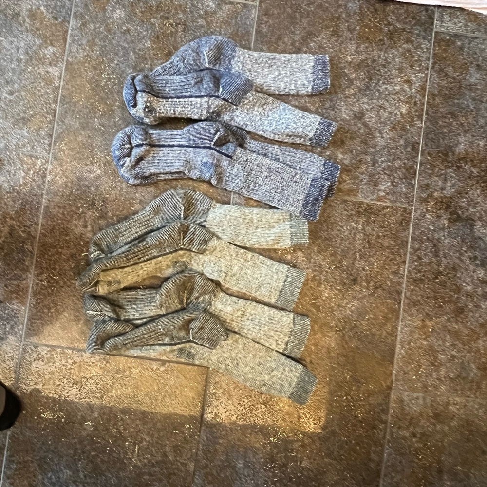 4 pairs of wool hiking / thick socks